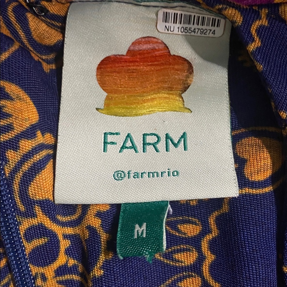 Farm Rio Bandana Dream Cut Out Maxi Dress Size M - Picture 13 of 14